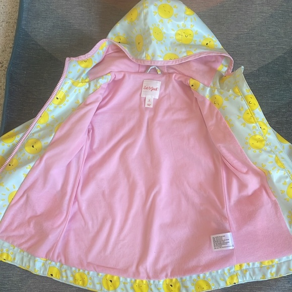 Cat & Jack Sunny Day Kids Adorable Raincoat - Picture 7 of 10